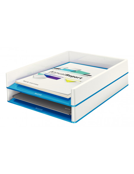 Leitz WOW Polistirolo Blu, Metallico