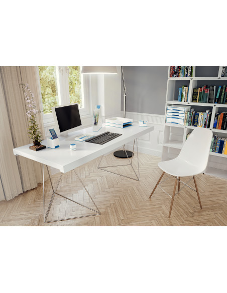 Leitz WOW Polistirolo Blu, Metallico