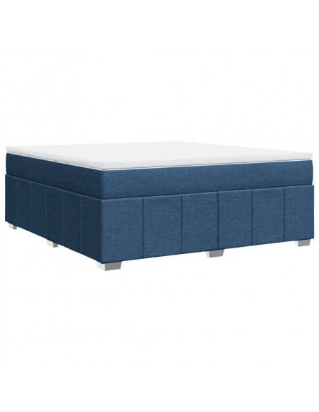 Giroletto a Molle con Materasso Blu 180x200 cm in Tessuto