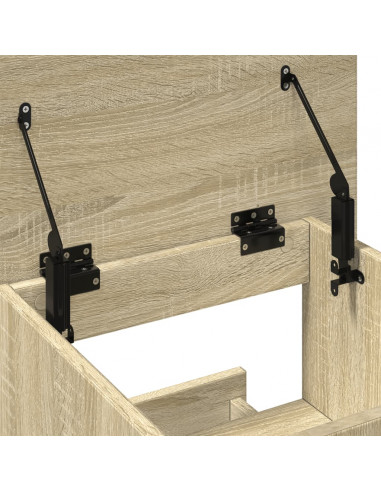 Leggio con Ruote e Cassetto Sonoma 55x55x107 cm in Multistrato