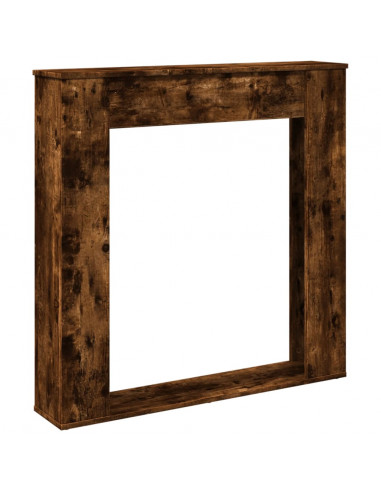 Cornice per Camino Rovere Fumo 100x20x100 cm in Truciolato