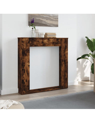 Cornice per Camino Rovere Fumo 100x20x100 cm in Truciolato