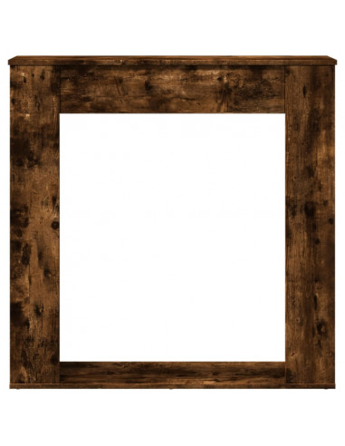 Cornice per Camino Rovere Fumo 100x20x100 cm in Truciolato