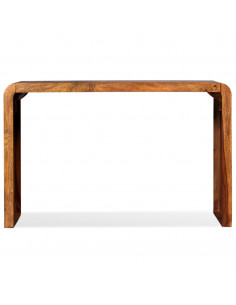 Credenza/Scrittoio in Legno Massello di Sheesham Marrone 2