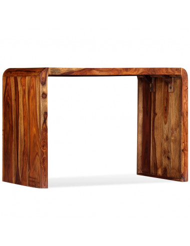 Credenza/Scrittoio in Legno Massello di Sheesham Marrone