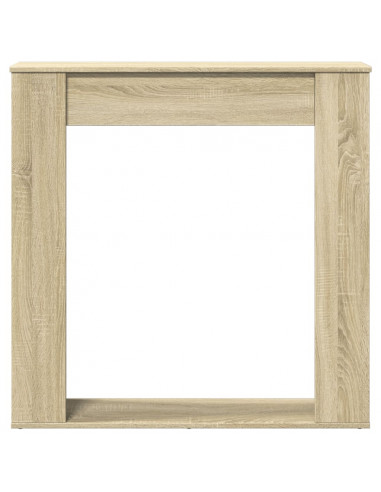 Cornice per Camino Rovere Sonoma 100x20x100 cm in Truciolato