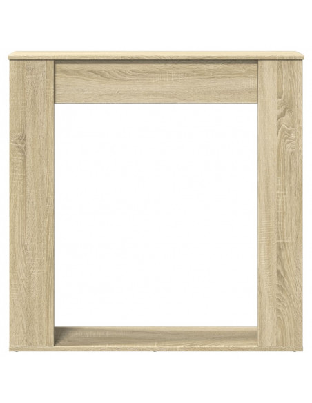 Cornice per Camino Rovere Sonoma 100x20x100 cm in Truciolato