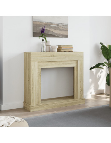 Cornice per Camino Rovere Sonoma 100x30x87,5 cm in Truciolato