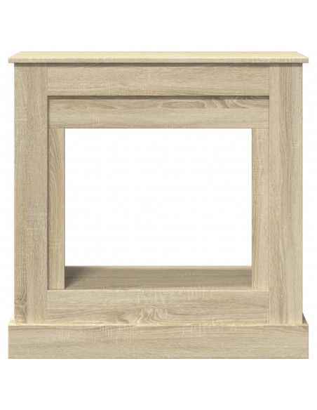 Cornice per Camino Rovere Sonoma 90x30x90 cm in Truciolato