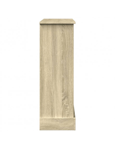 Cornice per Camino Rovere Sonoma 90x30x90 cm in Truciolato