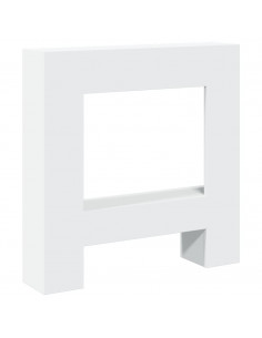 Cornice per Camino Bianca 81x18x82 cm in Truciolato 2