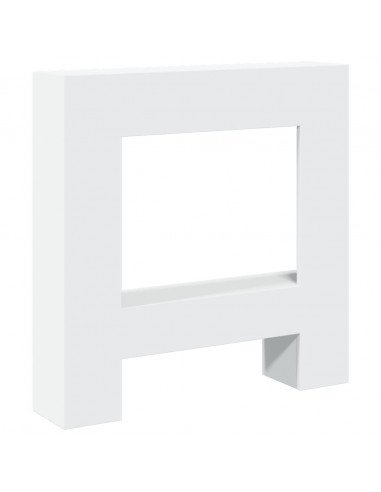 Cornice per Camino Bianca 81x18x82 cm in Truciolato