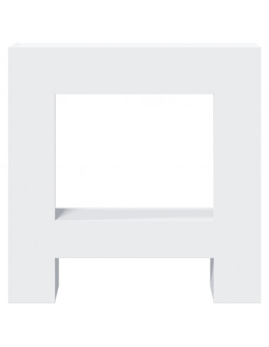 Cornice per Camino Bianca 81x18x82 cm in Truciolato