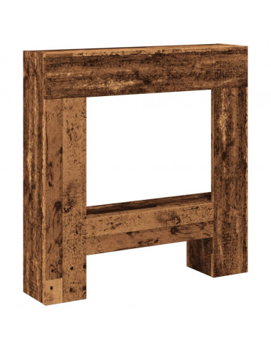 Cornice per Camino Legno Antico 81x18x82 cm in Truciolato