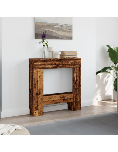 Cornice per Camino Legno Antico 81x18x82 cm in Truciolato