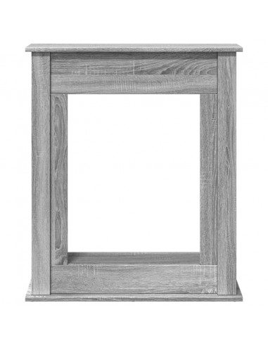 Cornice per Camino Grigio Sonoma 75x20x87,5 cm in Truciolato