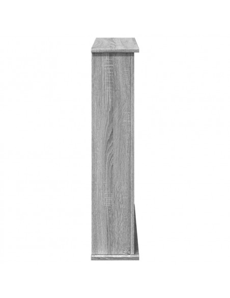 Cornice per Camino Grigio Sonoma 75x20x87,5 cm in Truciolato