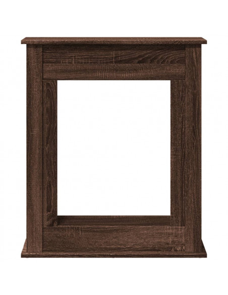 Cornice per Camino Rovere Marrone 75x20x87,5 cm in Truciolato