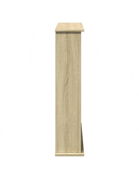Cornice per Camino Rovere Sonoma 75x20x87,5 cm in Truciolato