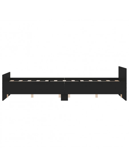 Giroletto con Testiera e Pediera Nero 140x190 cm