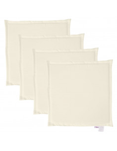 Imbottitura per Seduta Giardino 4pz Crema 45x45x2 cm Quadrata 2
