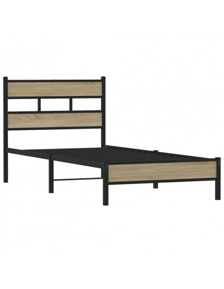 Giroletto senza Materasso Rovere Sonoma 100x200cm in Truciolato