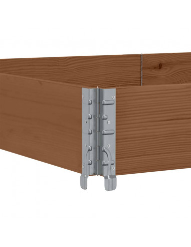 Fioriera da Giardino Marrone 150x100 cm Legno Massello di Pino