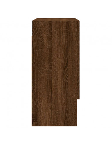 Armadietto a Muro Rovere Marrone 60x31x70 cm Legno Multistrato