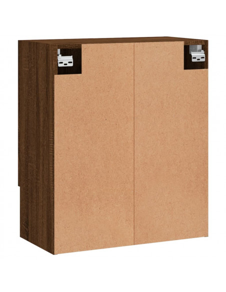 Armadietto a Muro Rovere Marrone 60x31x70 cm Legno Multistrato