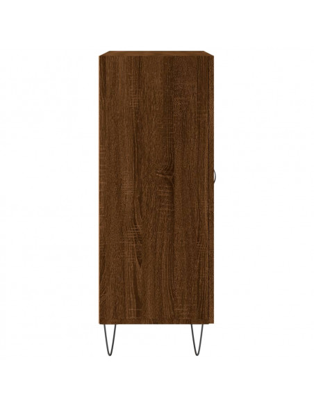 Credenza Rovere Marrone 69,5x34x90 cm in Legno Multistrato