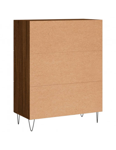 Credenza Rovere Marrone 69,5x34x90 cm in Legno Multistrato