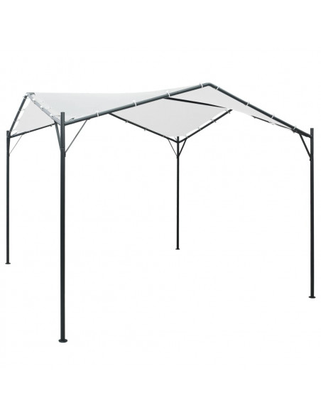Gazebo da Giardino 3x3x2,6 m Bianco 180 g/m²
