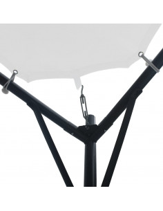 Gazebo da Giardino 3x3x2,6 m Bianco 180 g/m² 2
