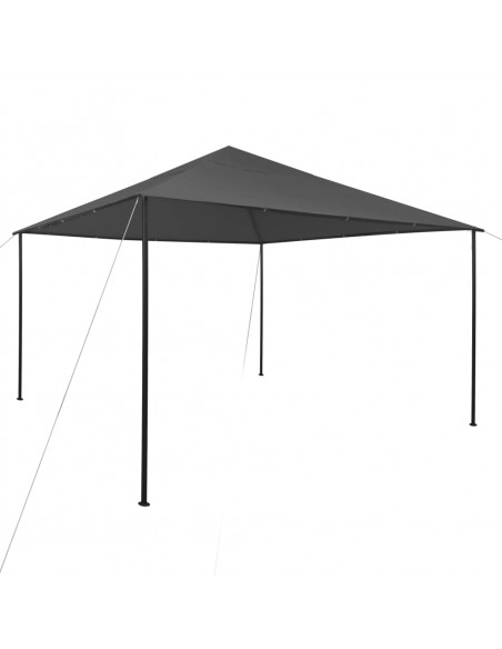 Gazebo da Giardino 4x4x3 m Antracite 180 g/m²