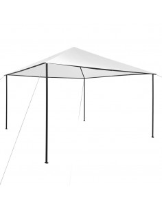 Gazebo da Giardino 4x4x3 m Bianco 180 g/m² 2