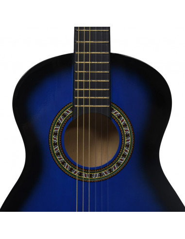 Chitarra Classica Principianti e Bambini e Custodia Blu 1/2 34"