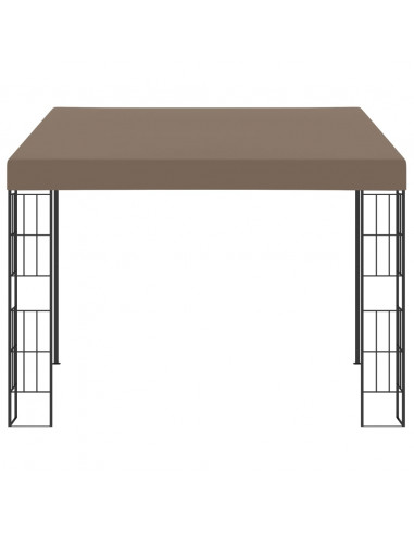Gazebo a Parete 3x3 m Talpa in Tessuto