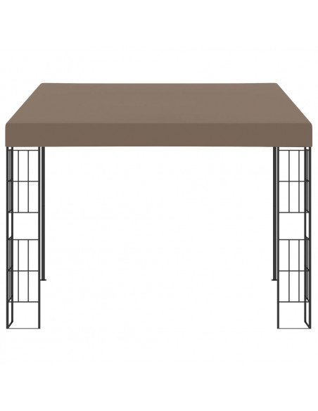 Gazebo a Parete 3x3 m Talpa in Tessuto