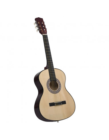 Chitarra Classica per Principianti Nera 4/4 39" in Tiglio