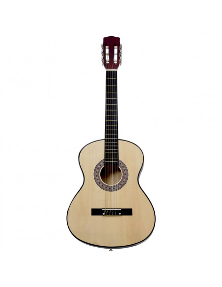 Chitarra Classica per Principianti Nera 4/4 39" in Tiglio