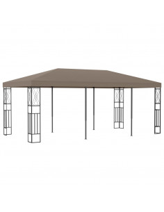 Gazebo 6x3 m Grigio Talpa in Tessuto 2