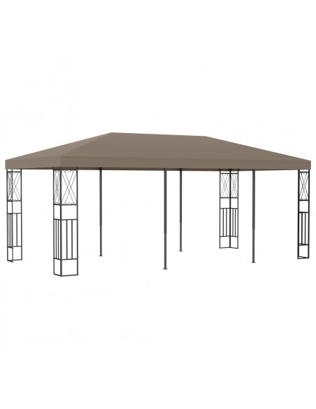 Gazebo 6x3 m Grigio Talpa in Tessuto