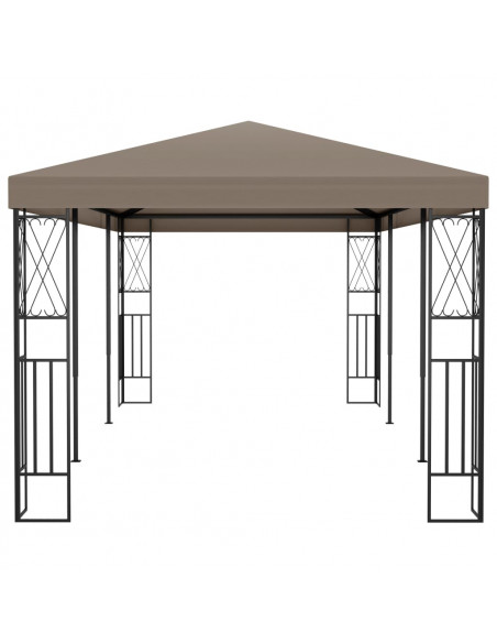 Gazebo 6x3 m Grigio Talpa in Tessuto