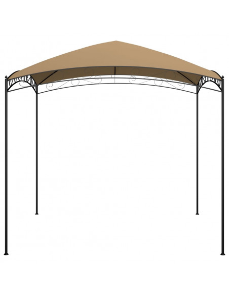 Gazebo 3x3x2,65 m Grigio Talpa 180 g/m²