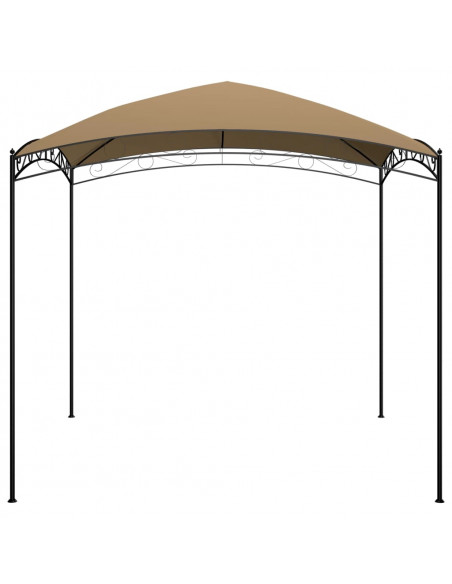 Gazebo 3x3x2,65 m Grigio Talpa 180 g/m²