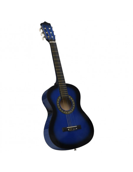 Chitarra Classica per Principianti e Bambini Blu 1/2 34"