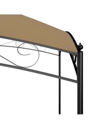 Gazebo 3x3x2,65 m Grigio Talpa 180 g/m²
