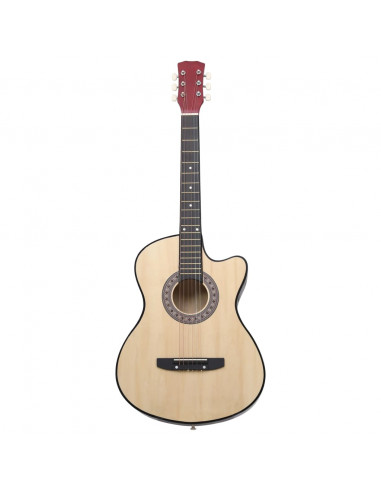Chitarra Acustica Western con 6 Corde 38" in Legno di Tiglio