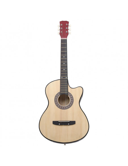 Chitarra Acustica Western con 6 Corde 38" in Legno di Tiglio