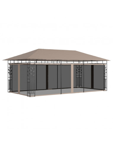 Gazebo con Zanzariera 6x3x2,73 m Talpa 180 g/m²